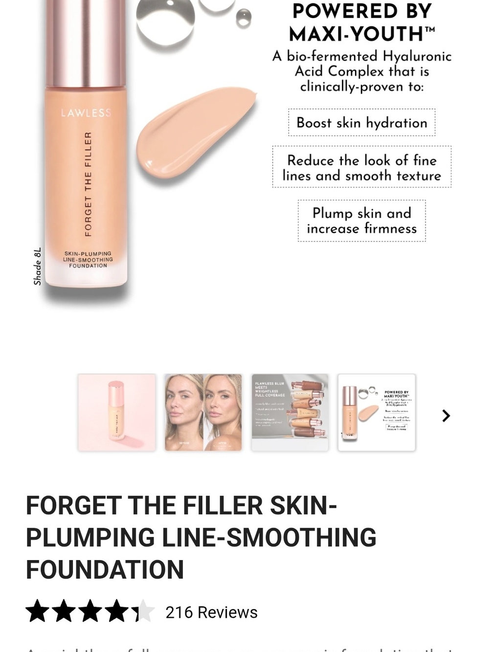 LAWLESS Forget The Filler Foundation - 4L - Picture 3 of 10